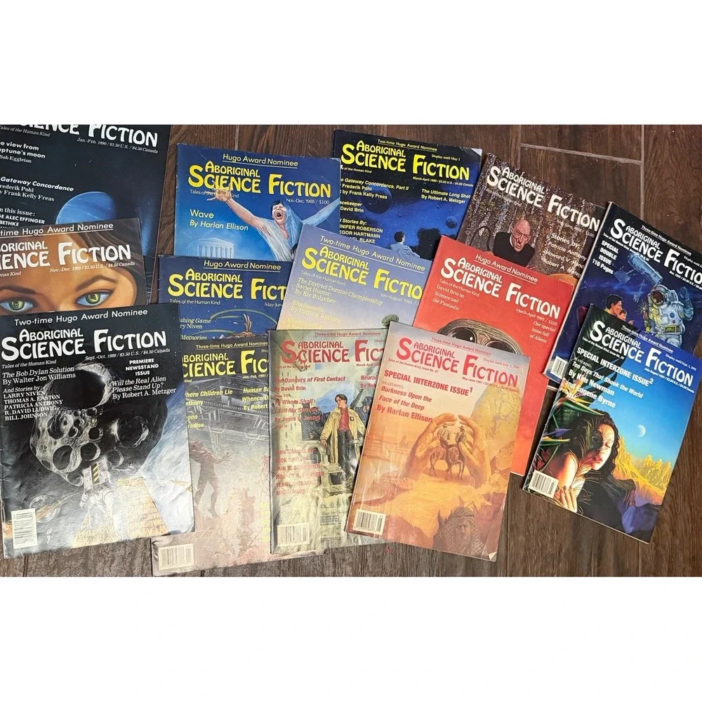 14 Aboriginal Science Fiction Magazine -1988 1989 - Vintage